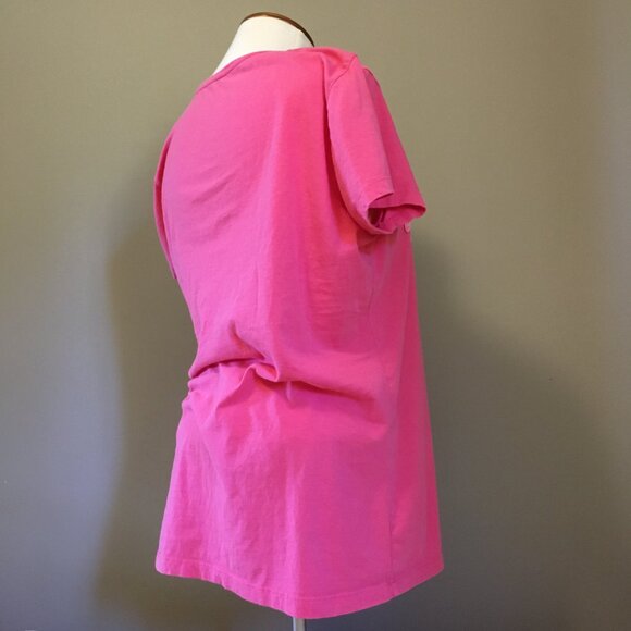 Izod Barbie Pink Floral Embroidered 100% Cotton Baby Tee - Picture 5 of 16